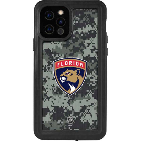 NHL Florida Panthers Camo iPhone 12 Pro Waterproof Case