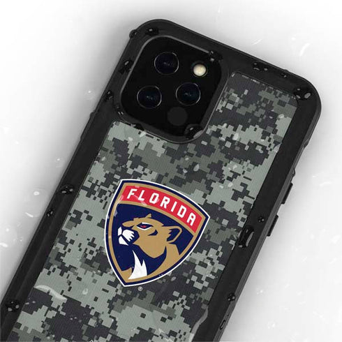 NHL Florida Panthers Camo iPhone 12 Pro Waterproof Case