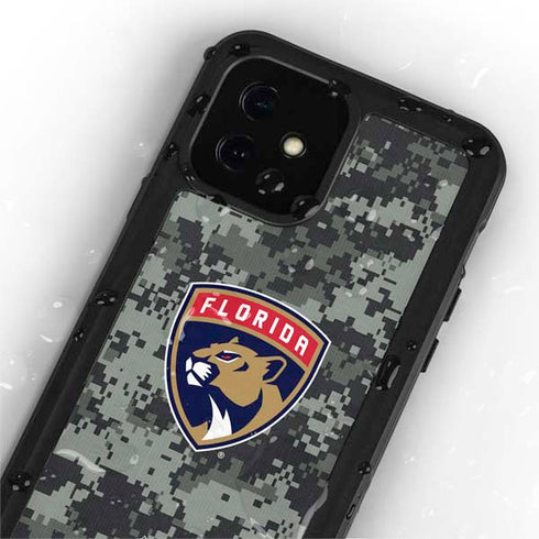 NHL Florida Panthers Camo iPhone 12 Waterproof Case