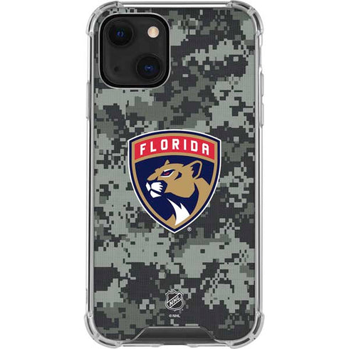 NHL Florida Panthers Camo iPhone 13 Mini Clear Case