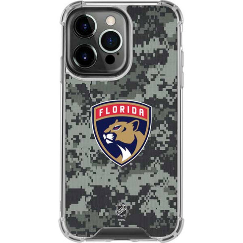 NHL Florida Panthers Camo iPhone 13 Pro Clear Case
