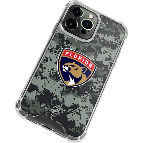 NHL Florida Panthers Camo iPhone 13 Pro Clear Case