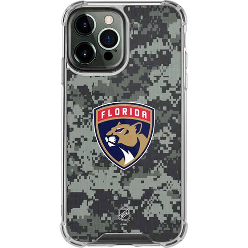 NHL Florida Panthers Camo iPhone 13 Pro Max Clear Case