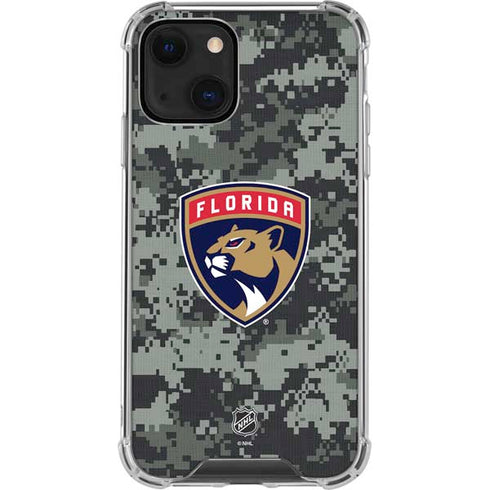 NHL Florida Panthers Camo iPhone 14 Clear Case