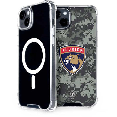 NHL Florida Panthers Camo iPhone 15 MagSafe Case