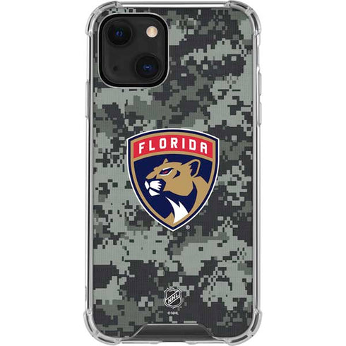 NHL Florida Panthers Camo iPhone 14 Plus Clear Case