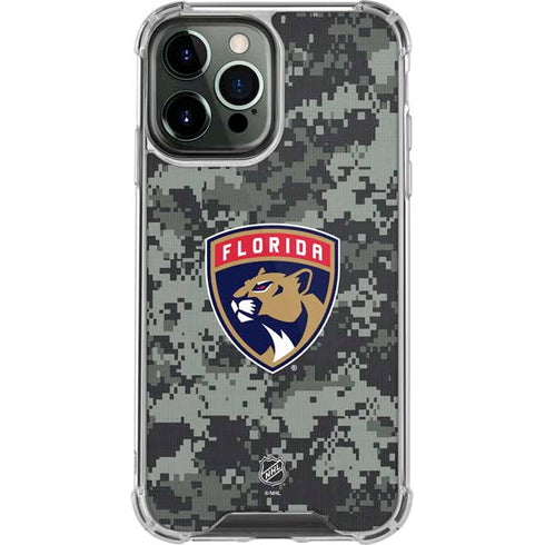 NHL Florida Panthers Camo iPhone 14 Pro Max Clear Case