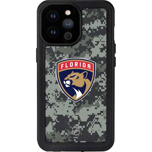 NHL Florida Panthers Camo iPhone 14 Pro Max Waterproof Case