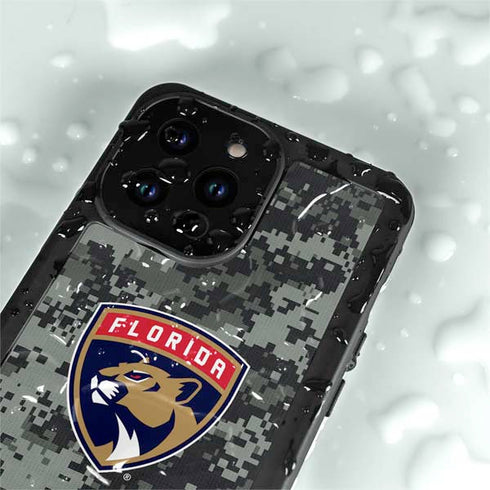 NHL Florida Panthers Camo iPhone 14 Pro Max Waterproof Case