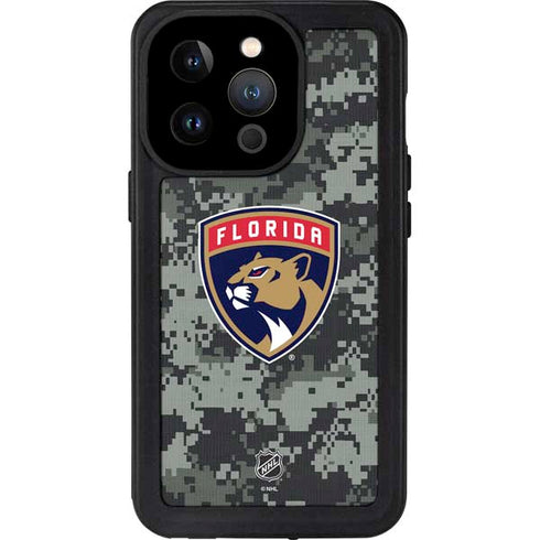 NHL Florida Panthers Camo iPhone 14 Pro Waterproof Case