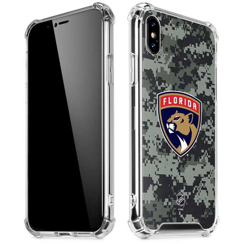 NHL Florida Panthers Camo iPhone XS Max Clear Case