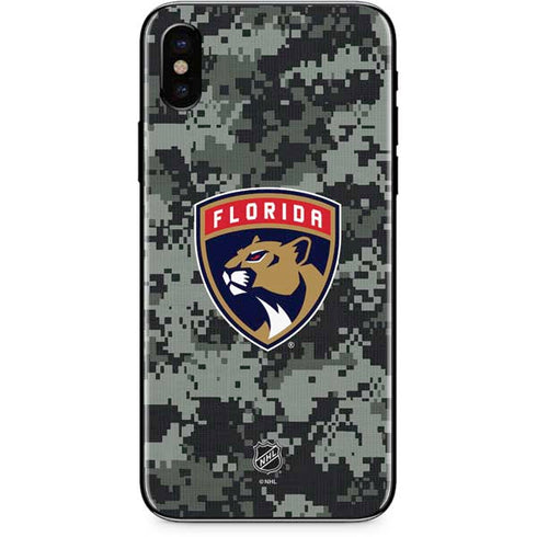 NHL Florida Panthers Camo iPhone XS Skin