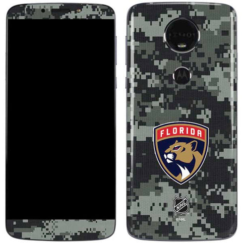 NHL Florida Panthers Camo Moto E5 Plus Skin