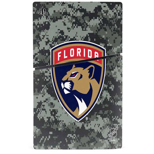 NHL Florida Panthers Camo PS5 Slim Disk Console Skin