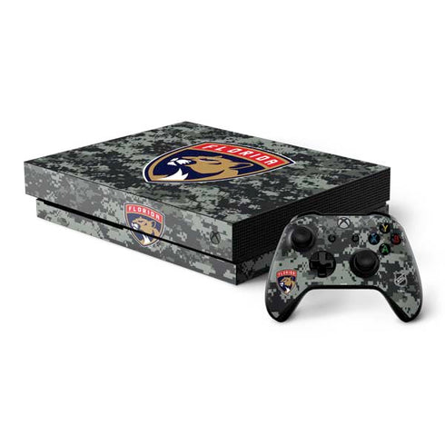 NHL Florida Panthers Camo Xbox One X Bundle Skin