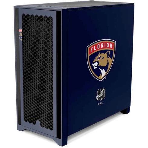 NHL Florida Panthers Distressed Corsair 4000D Tempered Glass Mid-Tower ATX Case Skin