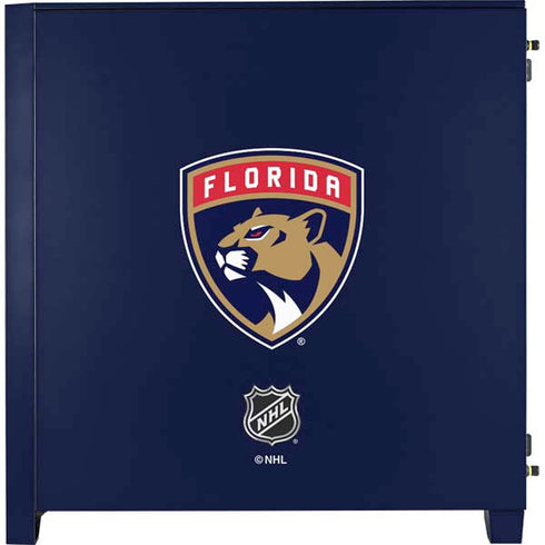 NHL Florida Panthers Distressed Corsair 4000D Tempered Glass Mid-Tower ATX Case Skin