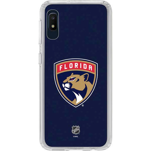 NHL Florida Panthers Distressed Galaxy A10e Clear Case