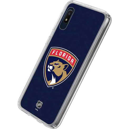 NHL Florida Panthers Distressed Galaxy A10e Clear Case