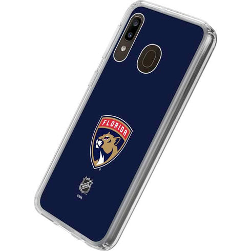 NHL Florida Panthers Distressed Galaxy A20 Clear Case