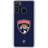 NHL Florida Panthers Distressed Galaxy A21 Clear Case