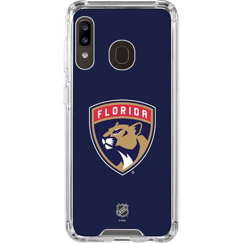 NHL Florida Panthers Distressed Galaxy A30 Clear Case