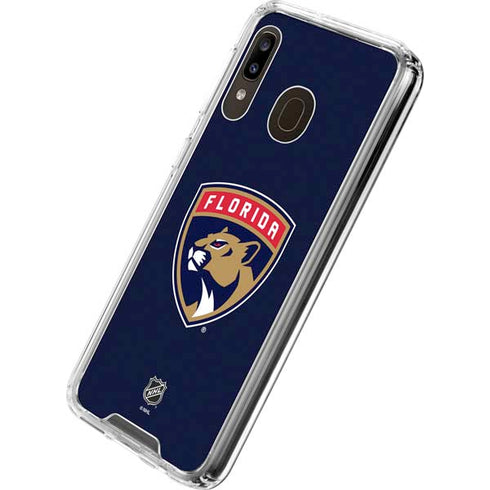 NHL Florida Panthers Distressed Galaxy A30 Clear Case