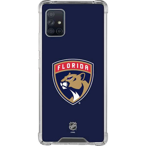 NHL Florida Panthers Distressed Galaxy A51 5G Clear Case