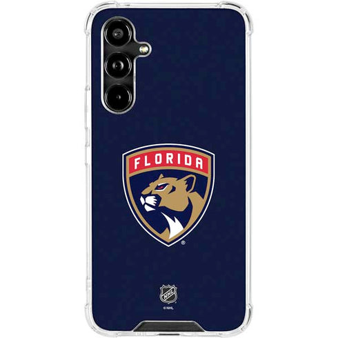 NHL Florida Panthers Distressed Galaxy A54 5G Clear Case