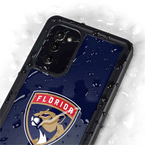 NHL Florida Panthers Distressed Galaxy Note20 5G Waterproof Case