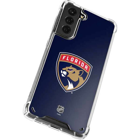 NHL Florida Panthers Distressed Galaxy S21 Plus 5G Clear Case