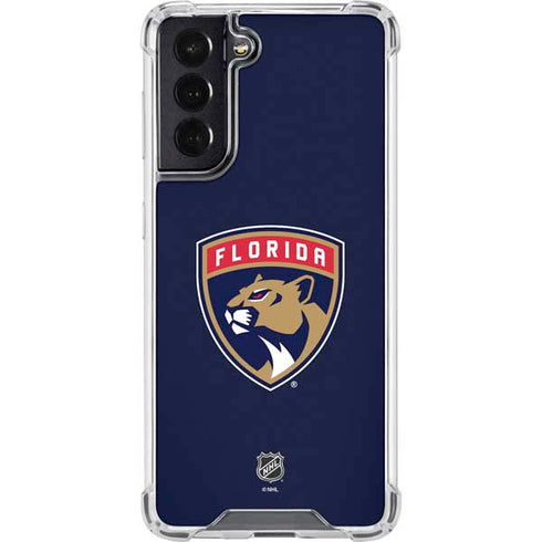 NHL Florida Panthers Distressed Galaxy S22 Clear Case