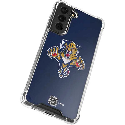 NHL Florida Panthers Distressed Galaxy S22 Plus Clear Case