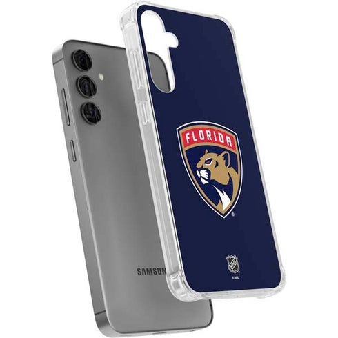 NHL Florida Panthers Distressed Galaxy S24 Plus Clear Case