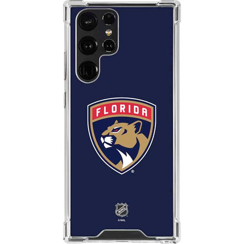 NHL Florida Panthers Distressed Galaxy S24 Ultra Clear Case
