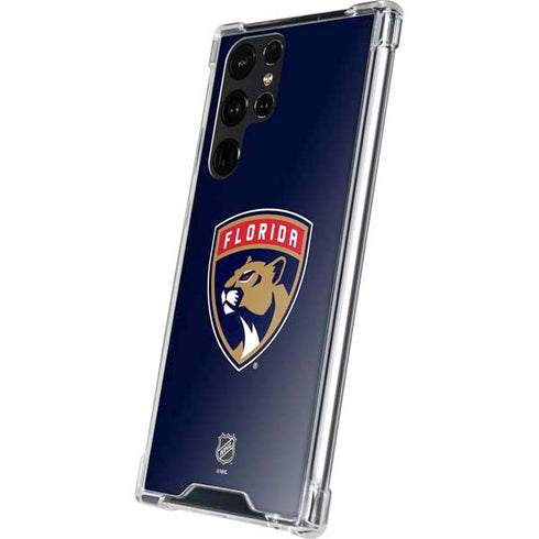 NHL Florida Panthers Distressed Galaxy S24 Ultra Clear Case