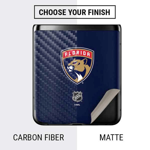 NHL Florida Panthers Distressed Galaxy Z Flip Skin