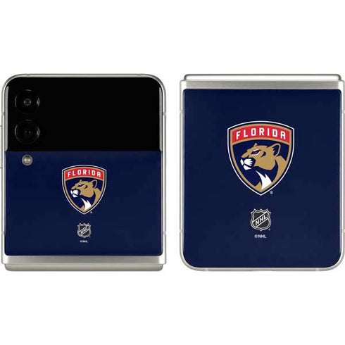 NHL Florida Panthers Distressed Galaxy Z Flip3 5G Skin