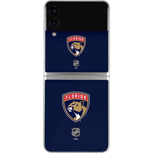 NHL Florida Panthers Distressed Galaxy Z Flip3 5G Skin
