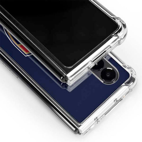 NHL Florida Panthers Distressed Galaxy Z Fold4 5G Clear Case