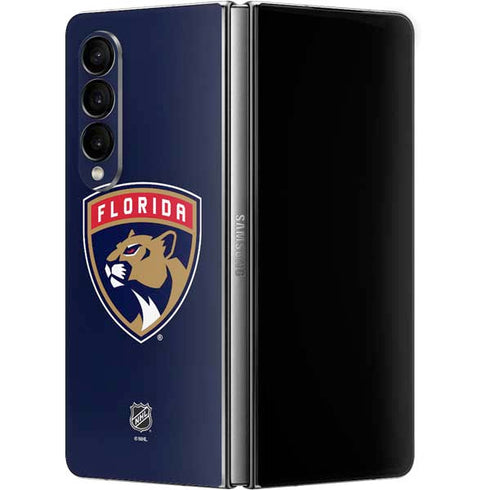 NHL Florida Panthers Distressed Galaxy Z Fold4 5G Skin