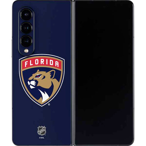 NHL Florida Panthers Distressed Galaxy Z Fold4 5G Skin