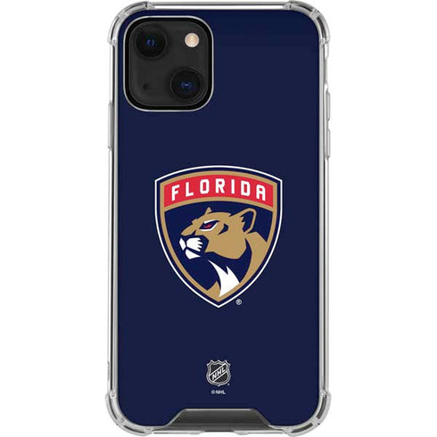 NHL Florida Panthers Distressed iPhone 14 Plus Clear Case