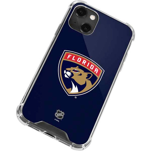 NHL Florida Panthers Distressed iPhone 14 Plus Clear Case