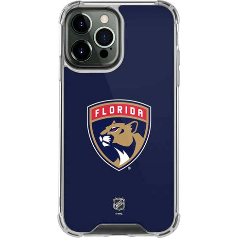 NHL Florida Panthers Distressed iPhone 14 Pro Max Clear Case