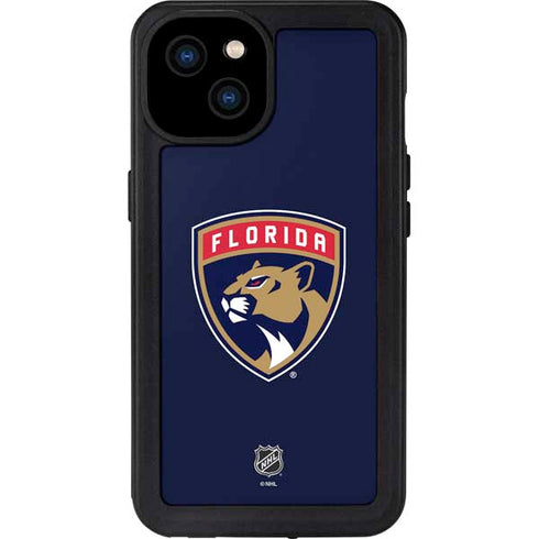 NHL Florida Panthers Distressed iPhone 15 Plus Waterproof Case