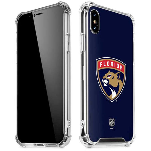 NHL Florida Panthers Distressed iPhone XS Max Clear Case