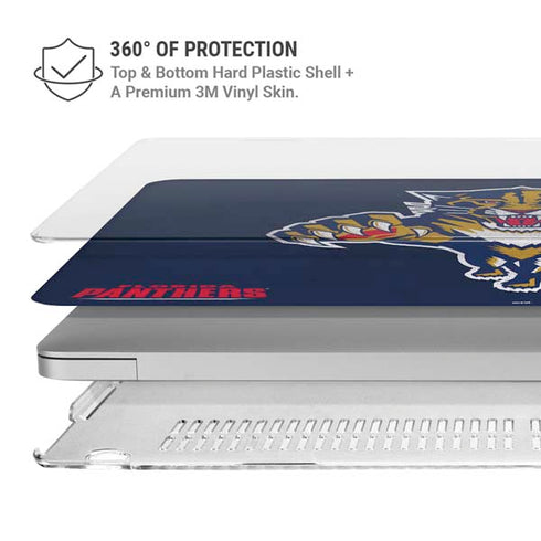 NHL Florida Panthers Distressed MacBook Air 13in M1 (2021) Case plus Skin