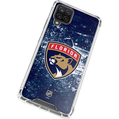 NHL Florida Panthers Frozen Galaxy A12 Clear Case