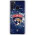NHL Florida Panthers Frozen Galaxy A21 Clear Case